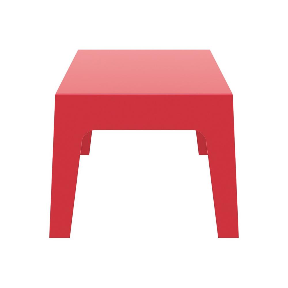 Box Resin Outdoor Center Table Red. Picture 3