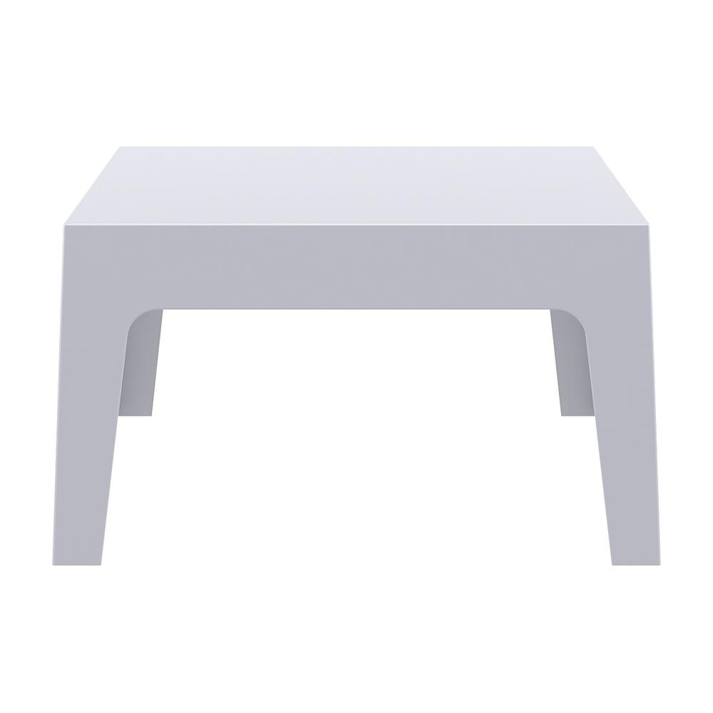 Box Resin Outdoor Center Table Silver Gray. Picture 2