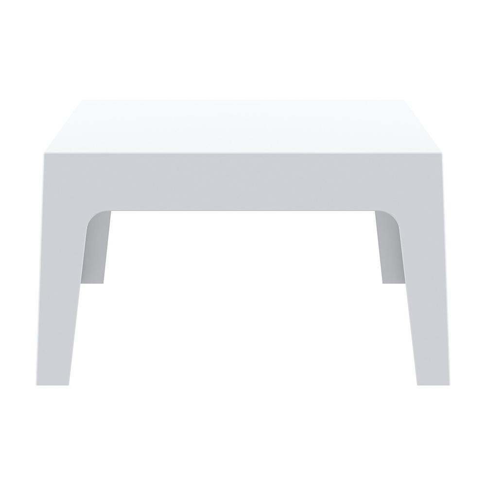 Box Resin Outdoor Center Table White. Picture 2