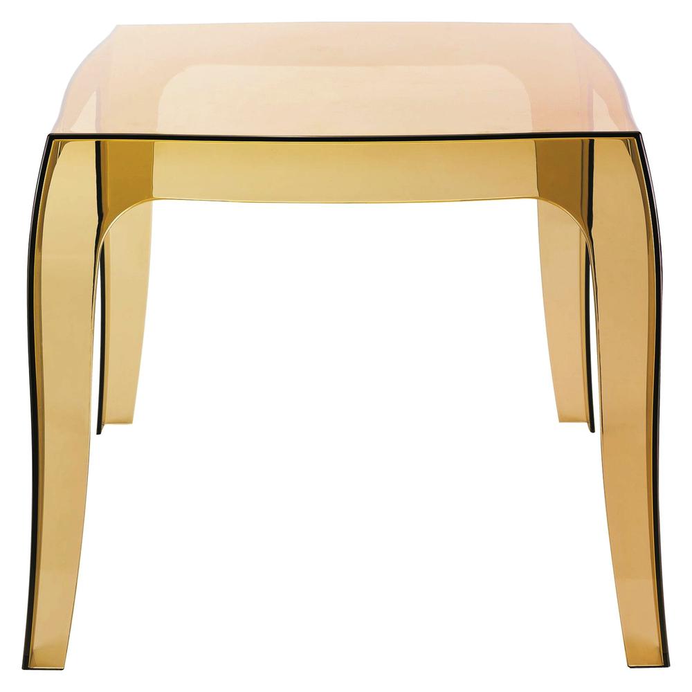 Polycarbonate Side Table, Transparent Amber, Belen Kox. Picture 2