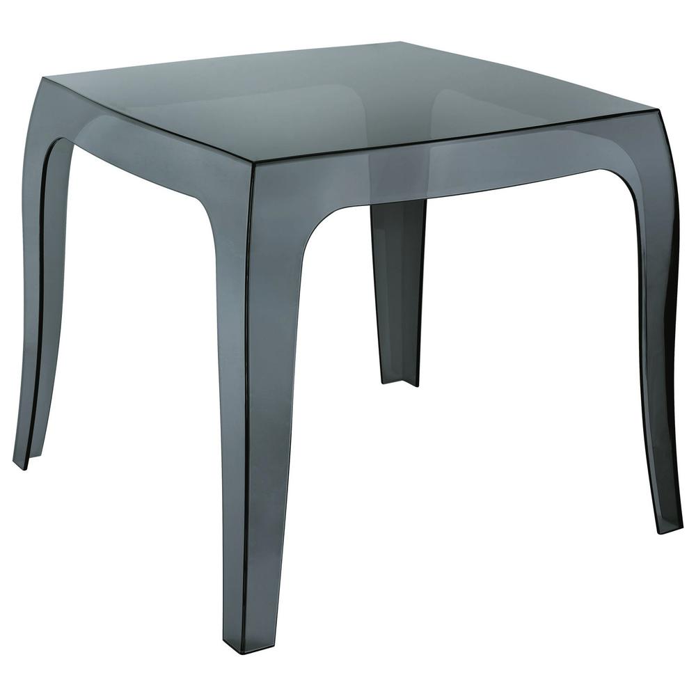 Polycarbonate Side Table, Transparent Black, Belen Kox. Picture 1