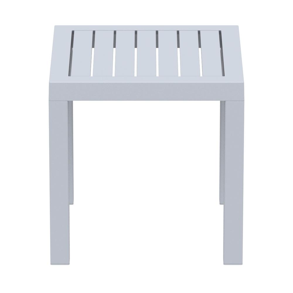 Square Resin Side Table, Silver Gray, Belen Kox. Picture 2