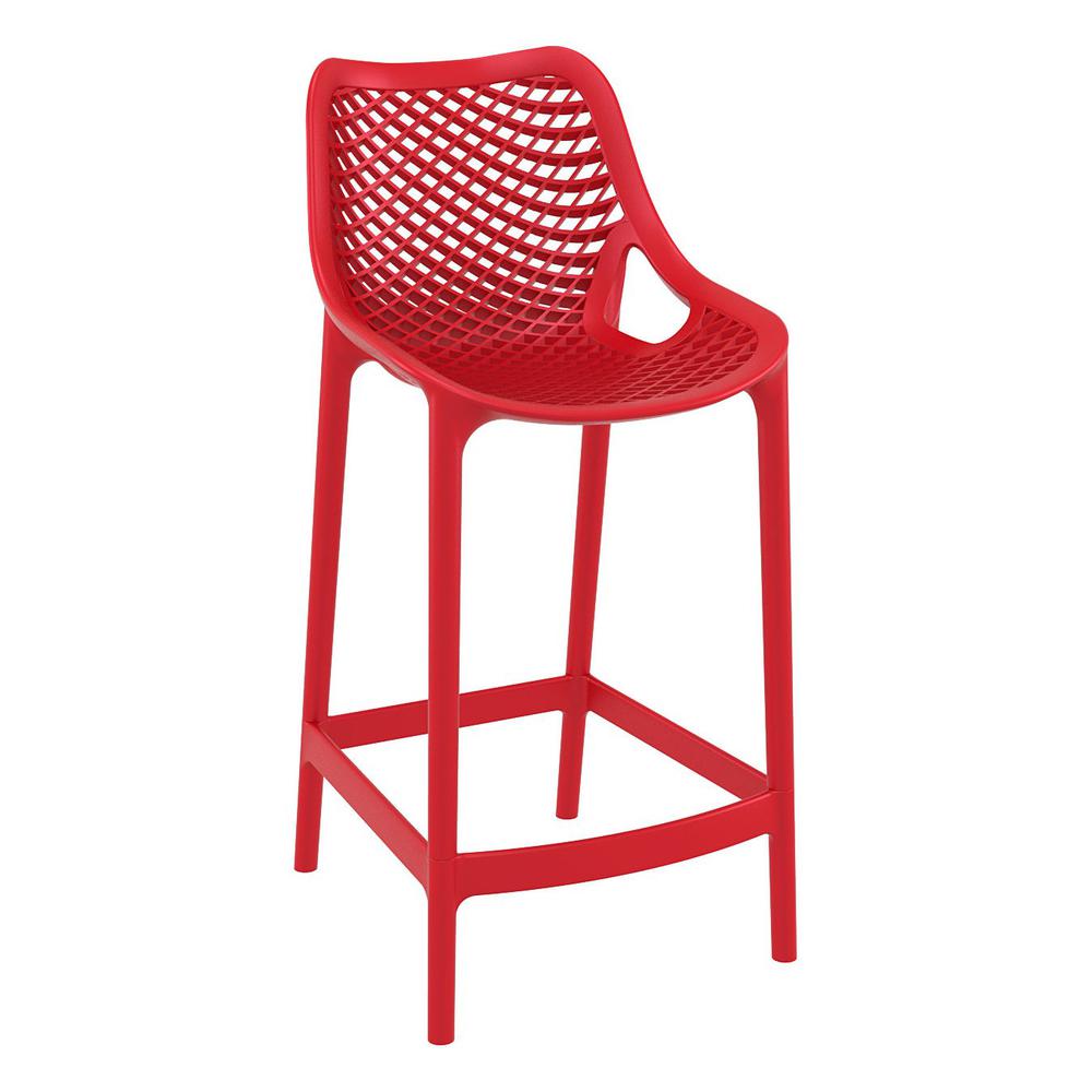Outdoor Counter High Chair, Set of 2, Red, Belen Kox. Picture 1