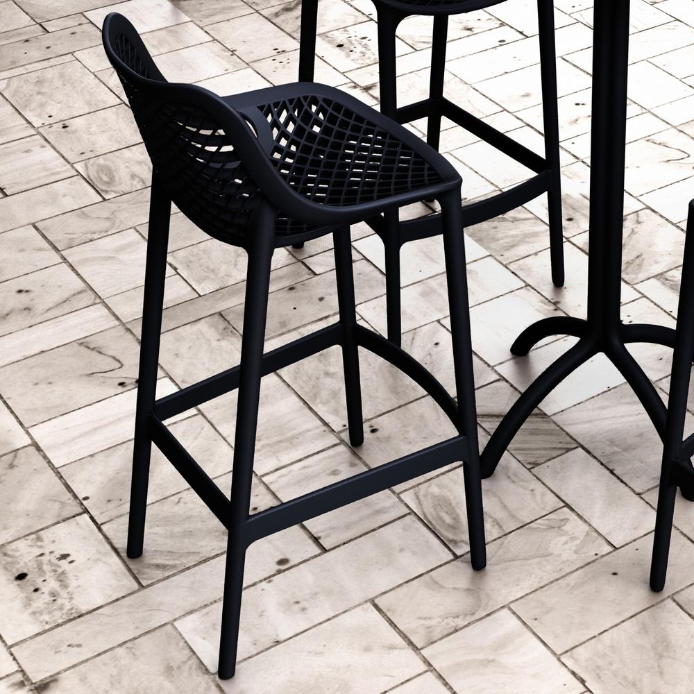 Outdoor Bar Chair, Set of 2, Black, Belen Kox. Picture 7