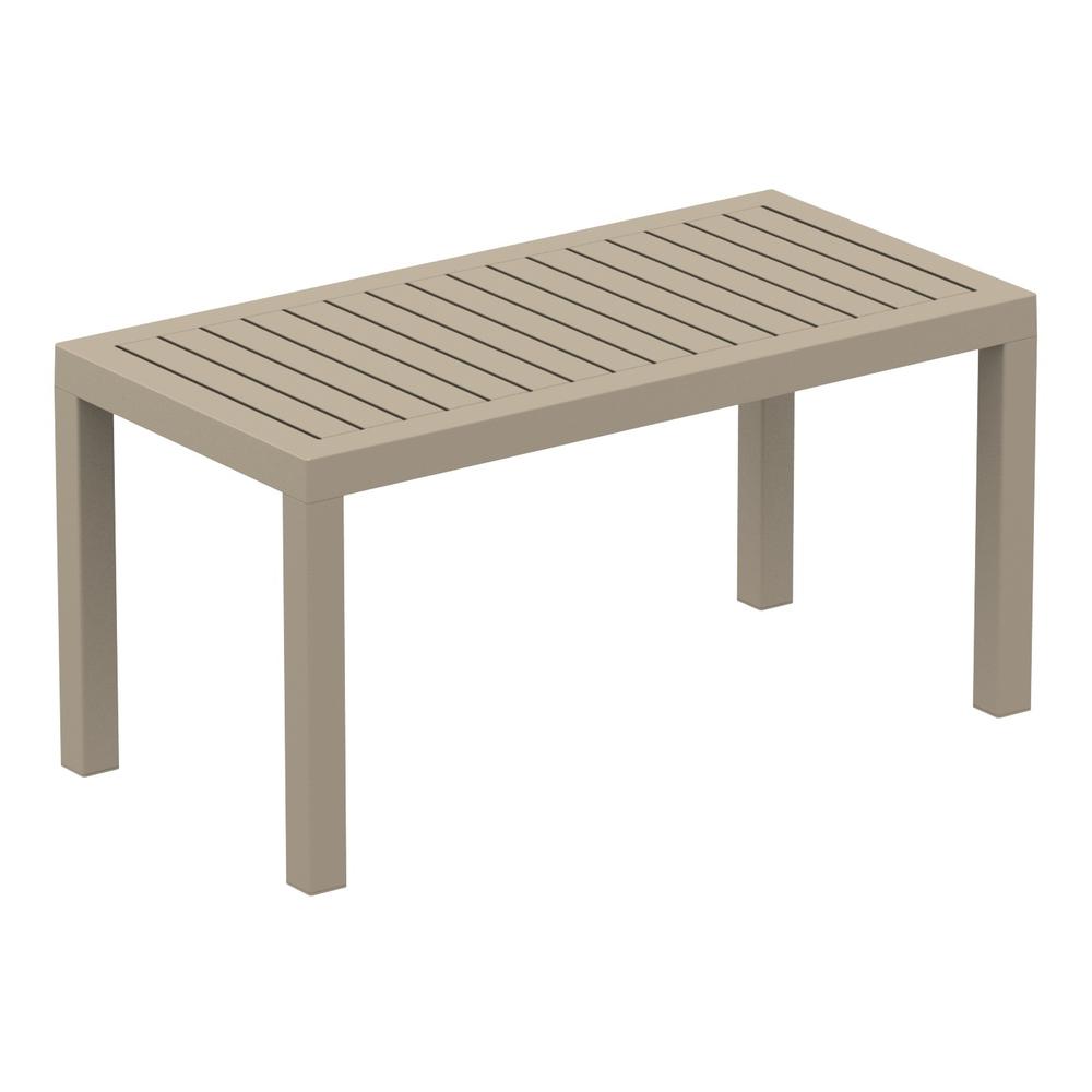 Ocean Rectangle Cofee Table Taupe. Picture 1