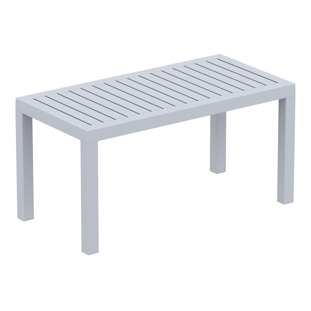 Ocean Rectangle Cofee Table Silver Gray. Picture 1