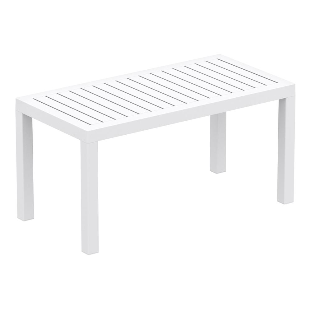 Ocean Rectangle Cofee Table White. Picture 1