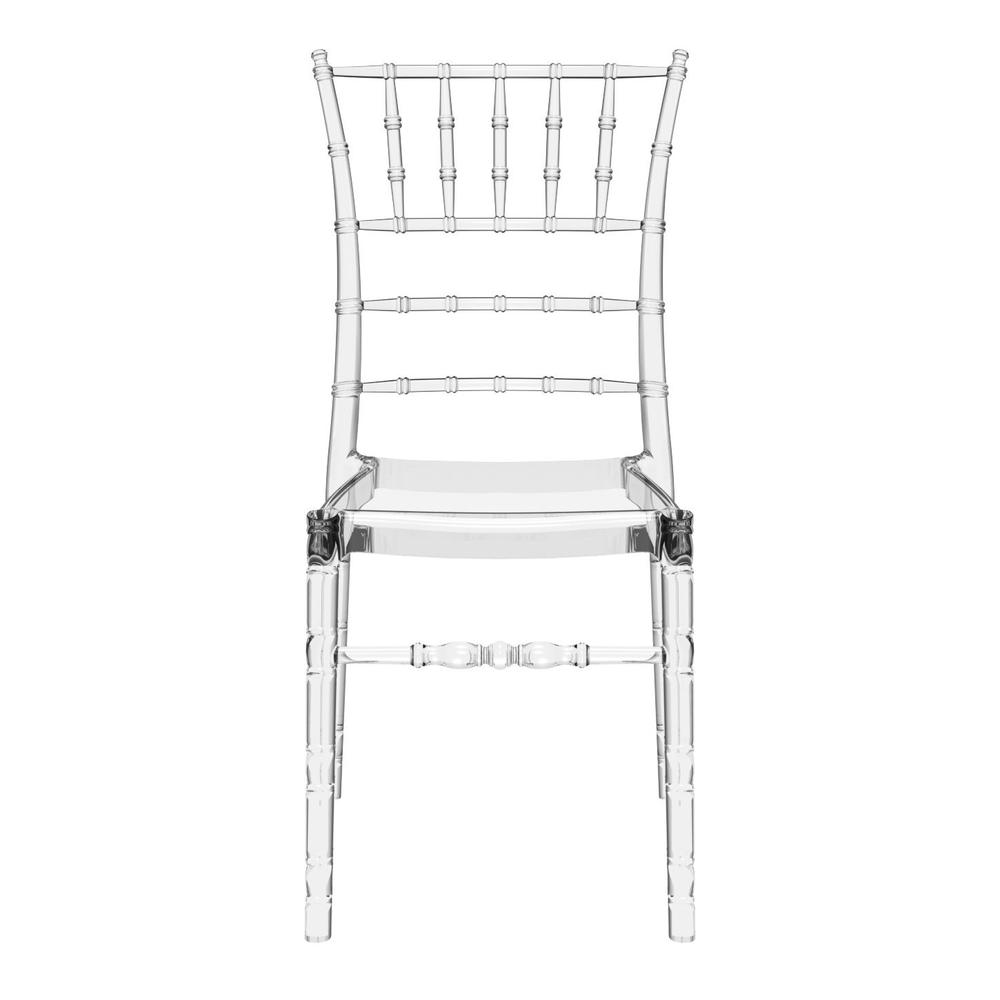 Chiavari Polycarbonate Dining Chair Transparent Clear, Set of 2. Picture 3