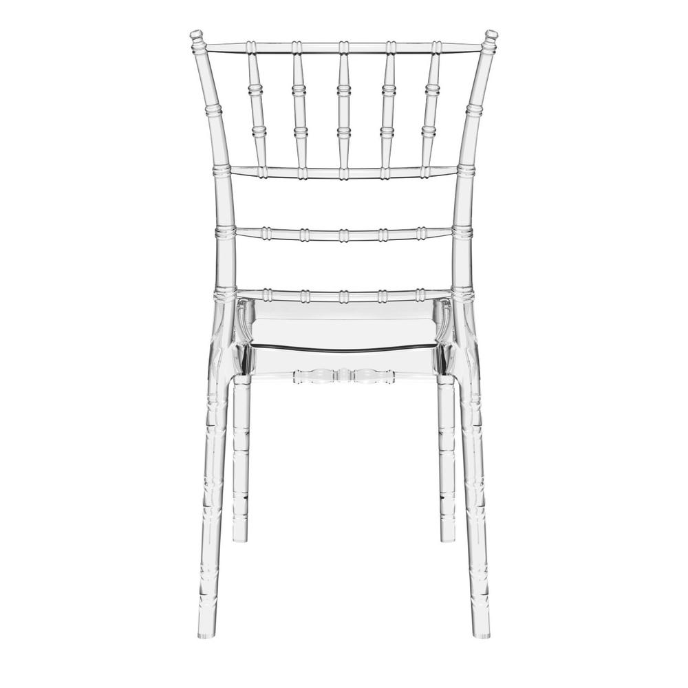 Chiavari Polycarbonate Dining Chair Transparent Clear, Set of 2. Picture 5