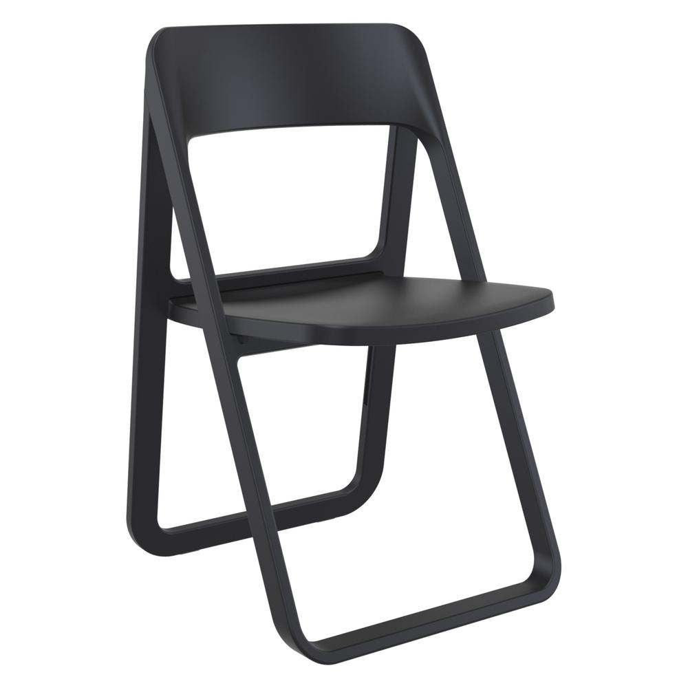 Dream Folding Outdoor Chair Black. Picture 1