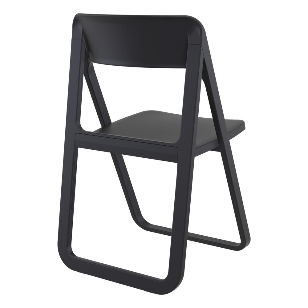 Dream Folding Outdoor Chair Black. Picture 2