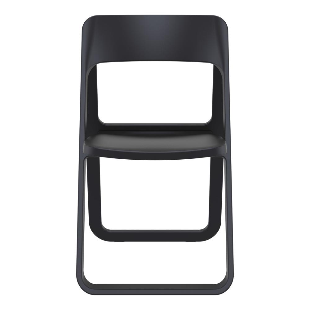Dream Folding Outdoor Chair Black. Picture 3