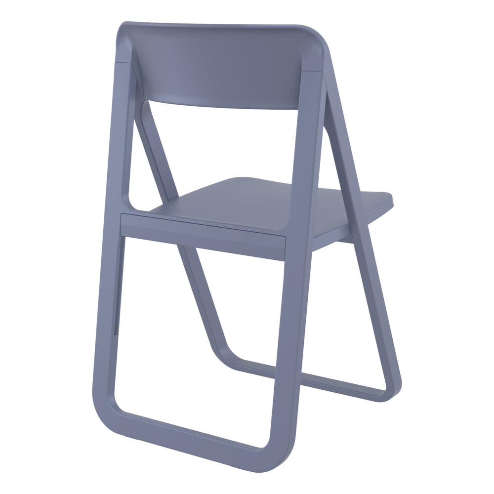 Dream Folding Outdoor Chair Dark Gray. Picture 2