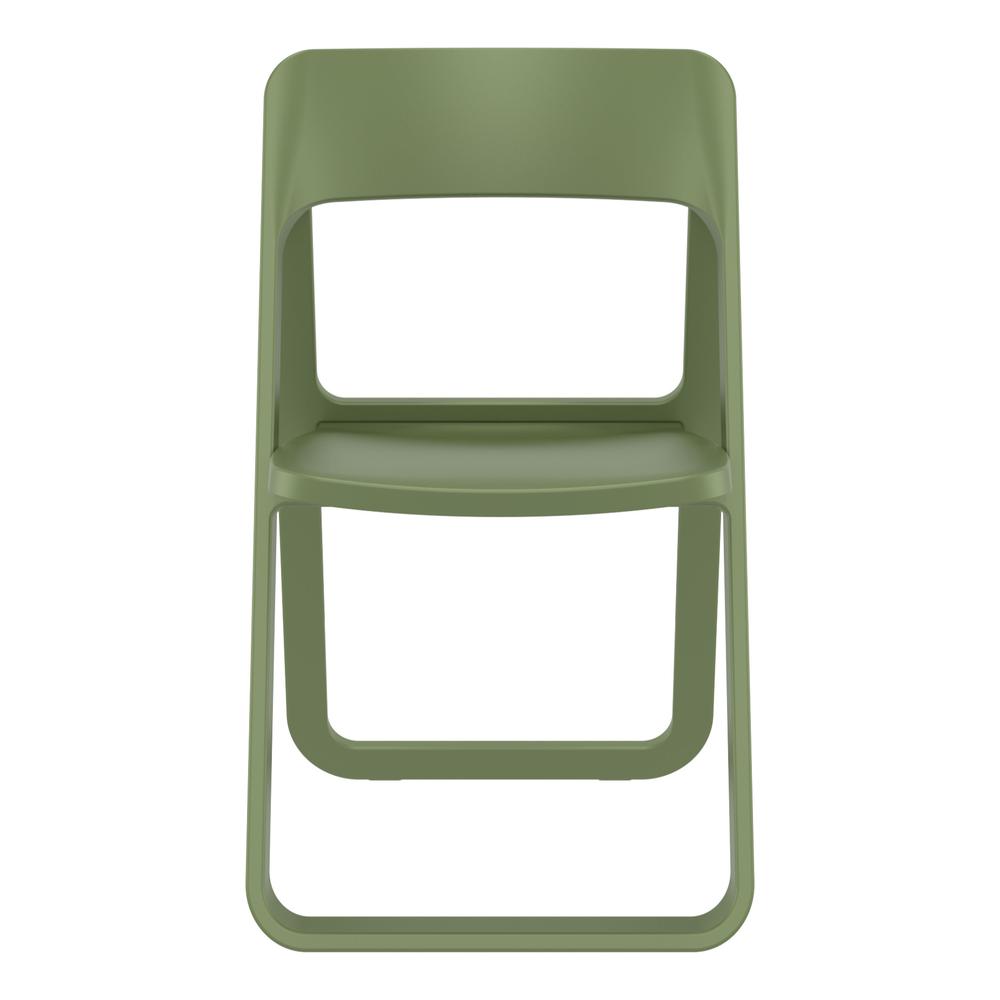 Dream Folding Outdoor Chair Olive Green. Picture 3