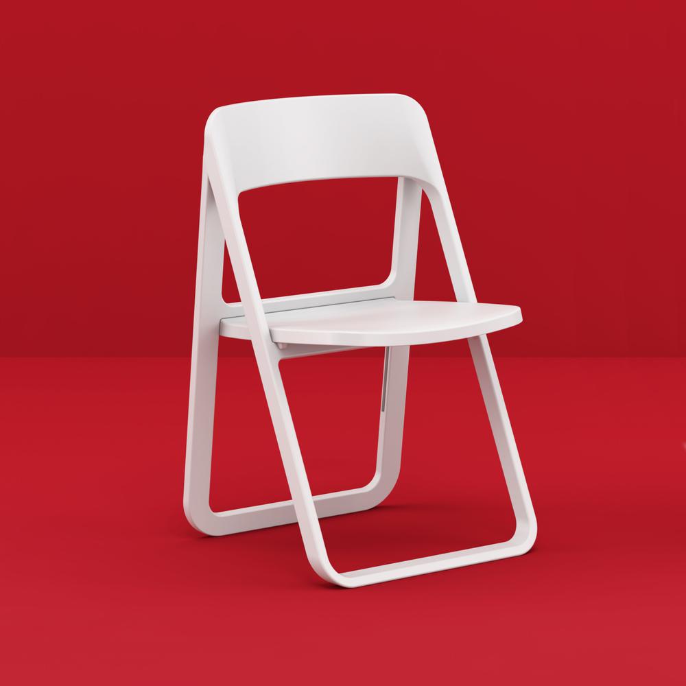 Dream Folding Outdoor Chair White. Picture 6