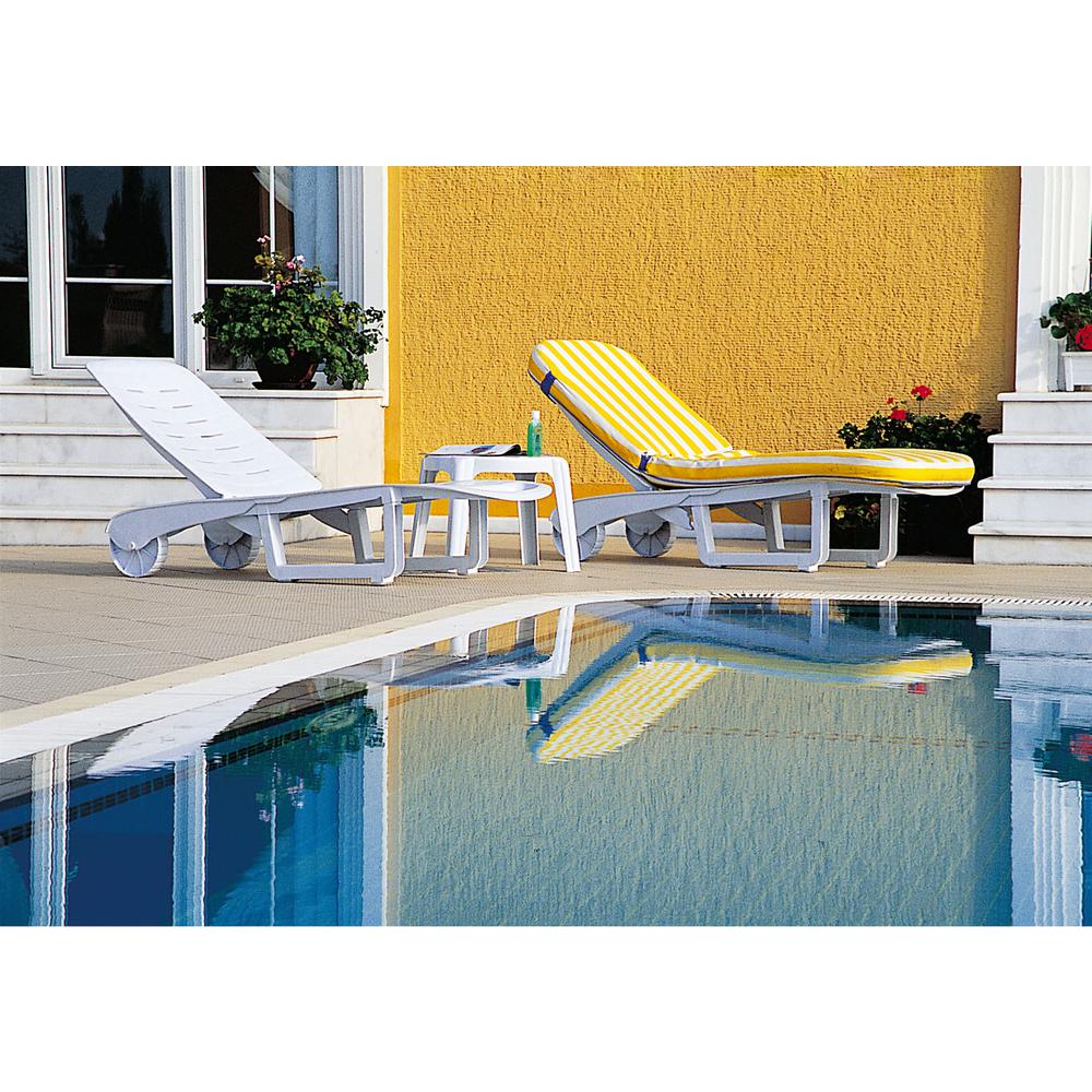 Sundance Pool Chaise Lounge White, Set of 2. Picture 3