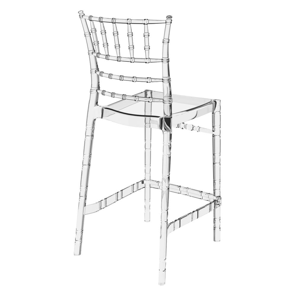 Chiavari Polycarbonate Counter Stool Transparent Clear, Set of 2. Picture 2