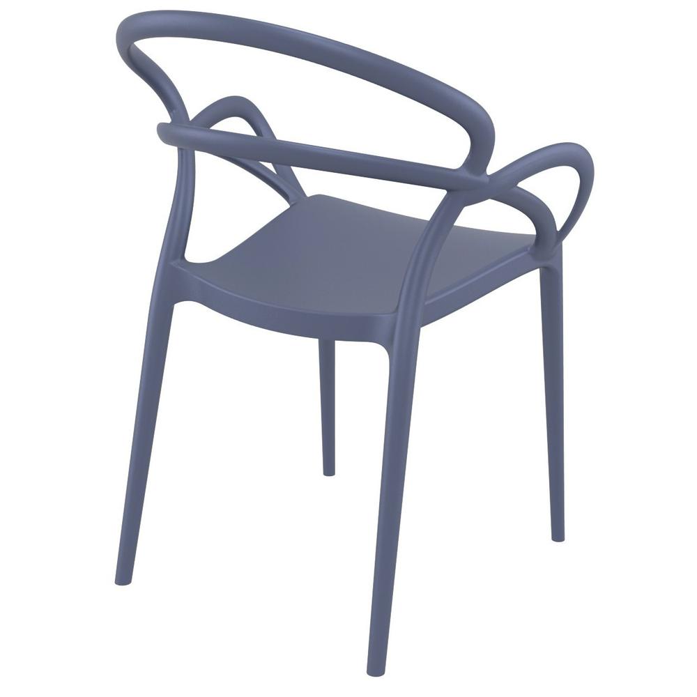 Dining Arm Chair, Set of 2, Dark Gray, Belen Kox. Picture 1