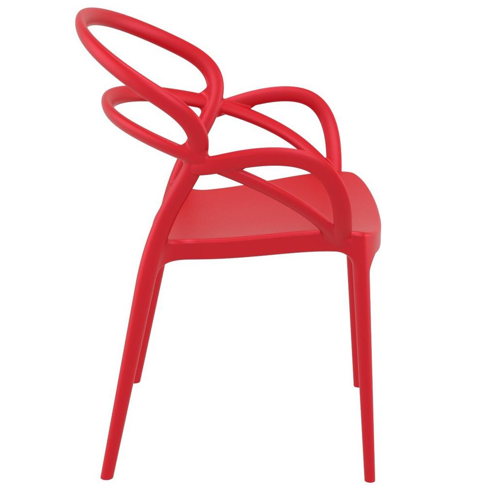 Mila Dining Arm Chair Red, Set of 2. Picture 2