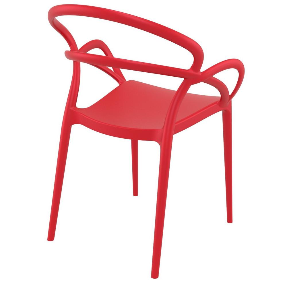 Mila Dining Arm Chair Red, Set of 2. Picture 3
