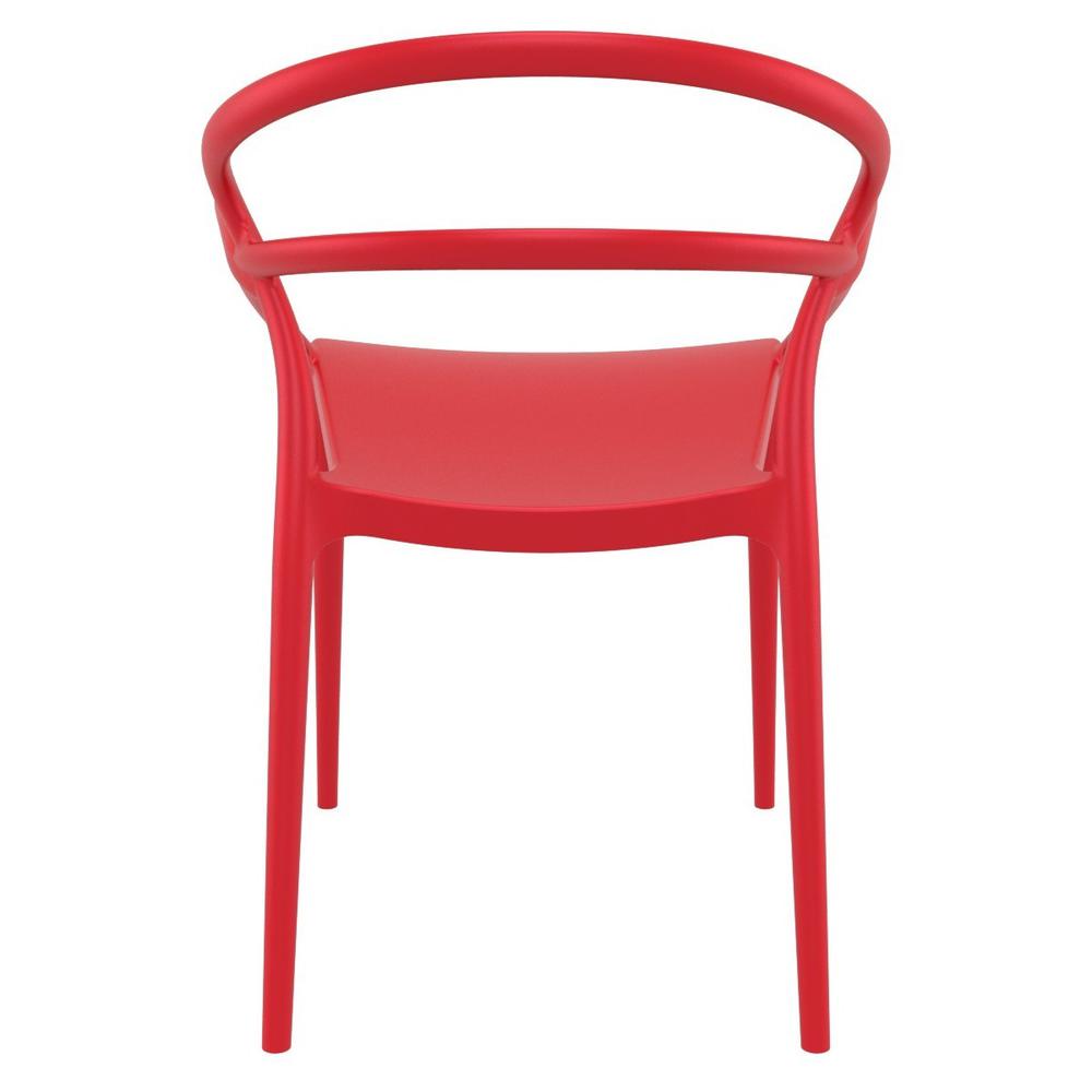 Mila Dining Arm Chair Red, Set of 2. Picture 4
