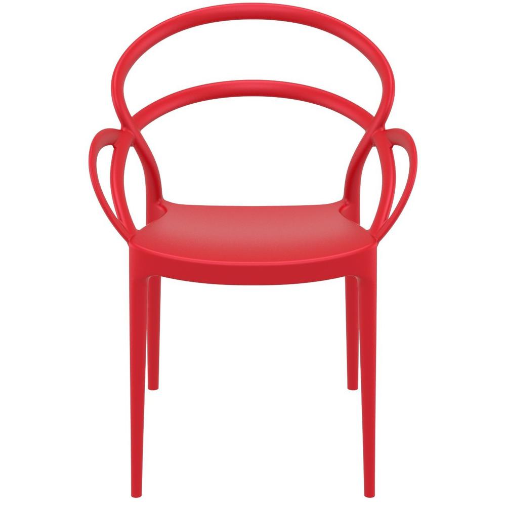 Mila Dining Arm Chair Red, Set of 2. Picture 5
