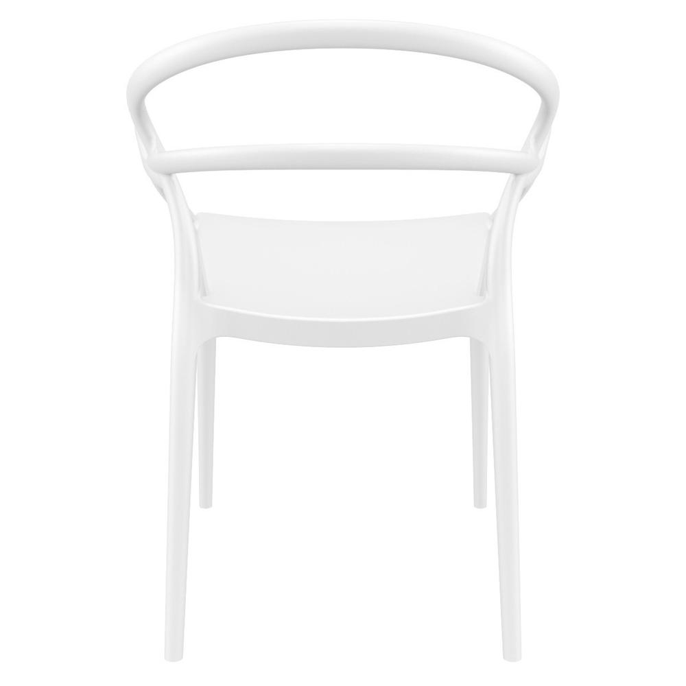Mila Dining Arm Chair White, Set of 2. Picture 5
