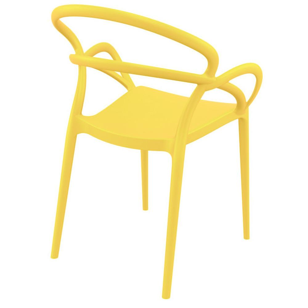 Indoor Outdoor Dining Arm Chair, Set of 2, Yellow, Belen Kox. Picture 1