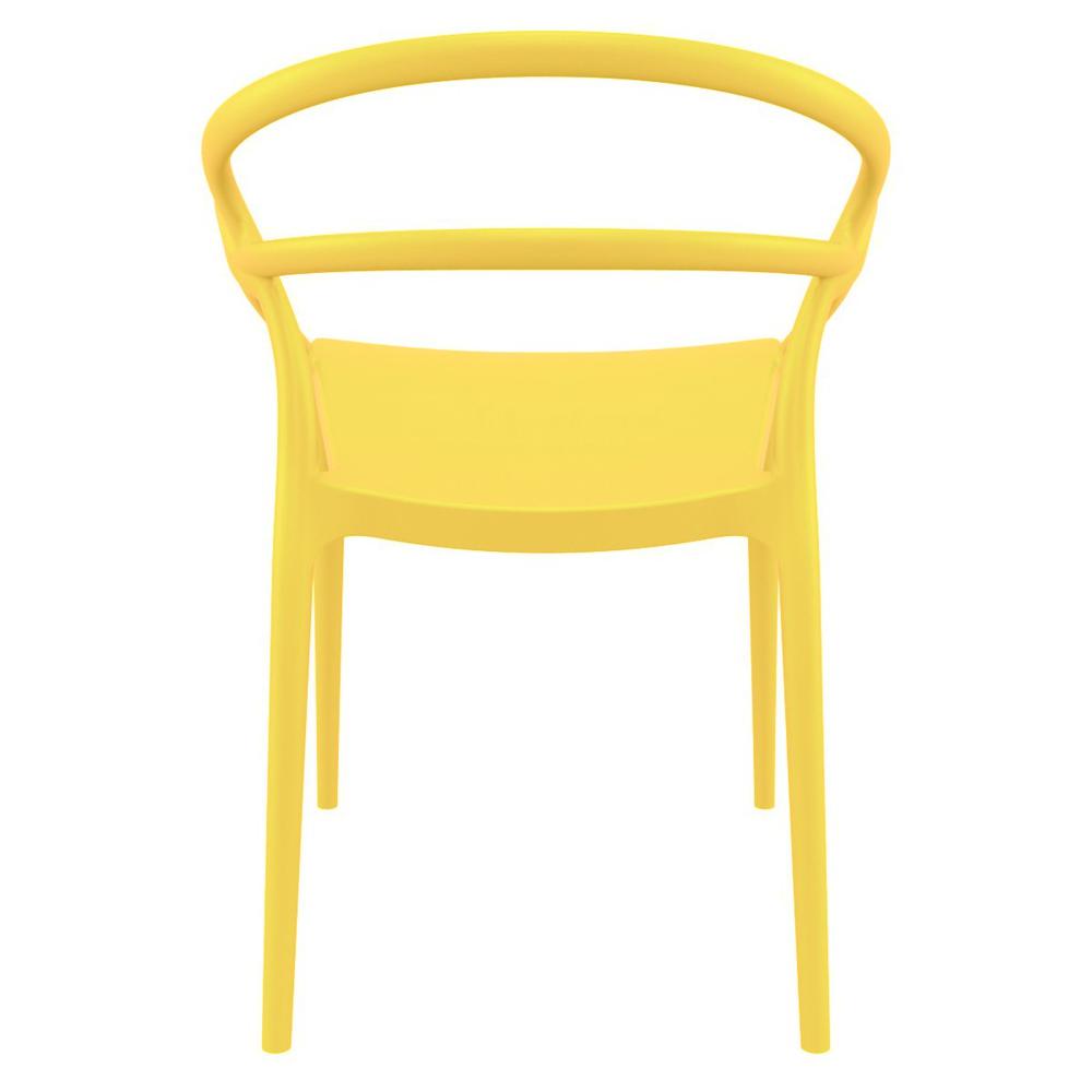 Mila Dining Arm Chair Yellow, Set of 2. Picture 3