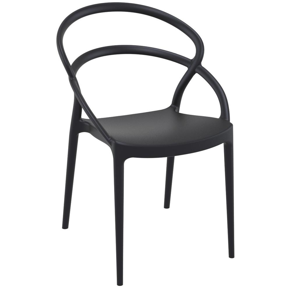 Pia Dining Chair Black, Set of 2. Picture 1