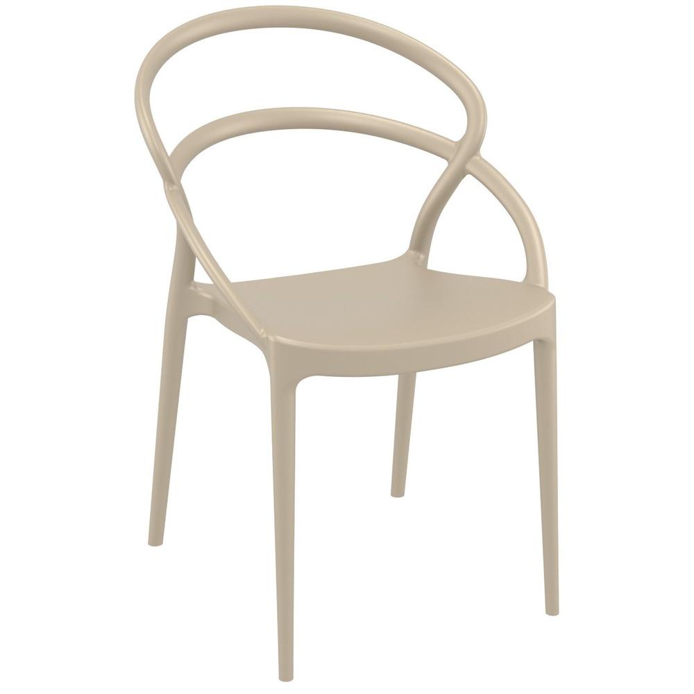 Pia Dining Chair Taupe, Set of 2. Picture 1