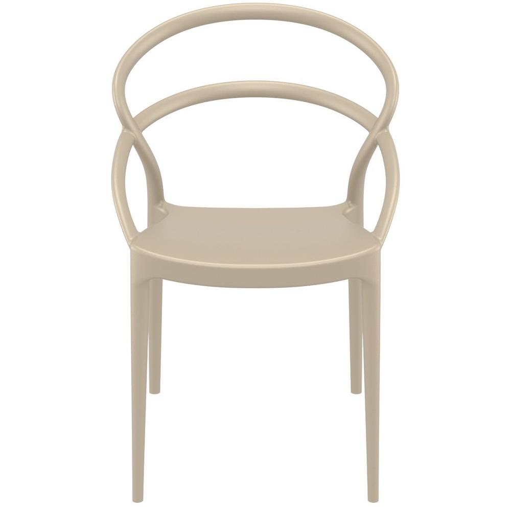 Pia Dining Chair Taupe, Set of 2. Picture 5