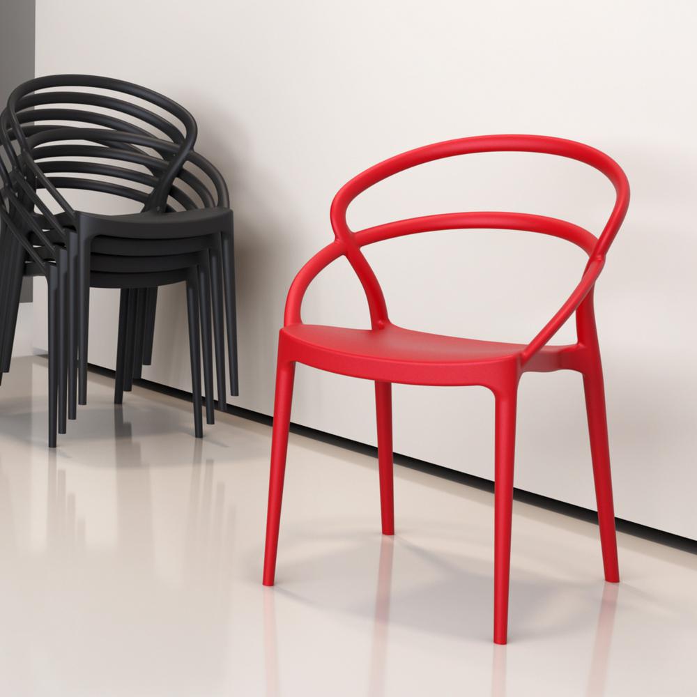 Pia Dining Chair Red, Set of 2. Picture 6