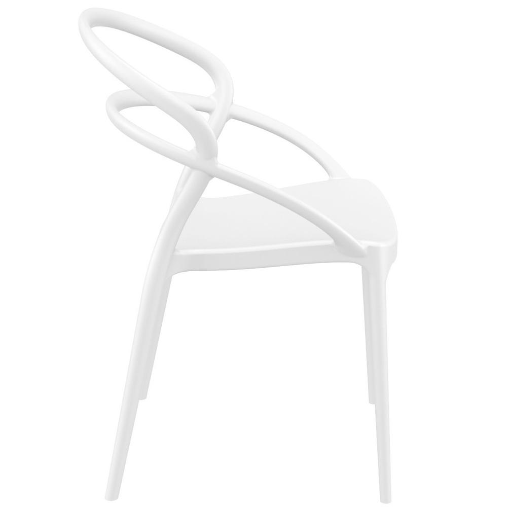 Indoor Outdoor Dining Chair, Set of 2, White, Belen Kox. Picture 1
