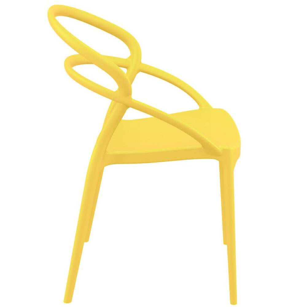 Pia Dining Chair Yellow, Set of 2. Picture 4