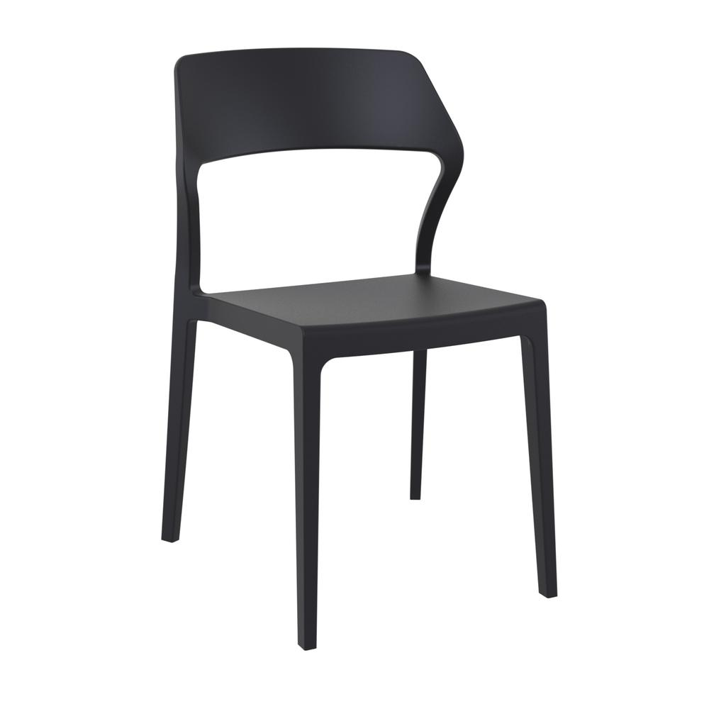 Snow Dining Chair Black, Set of 2. Picture 1