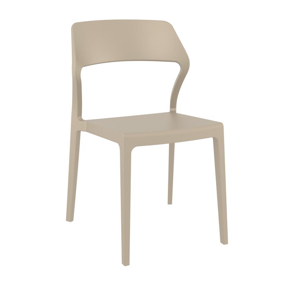 Snow Dining Chair Taupe, Set of 2. Picture 1