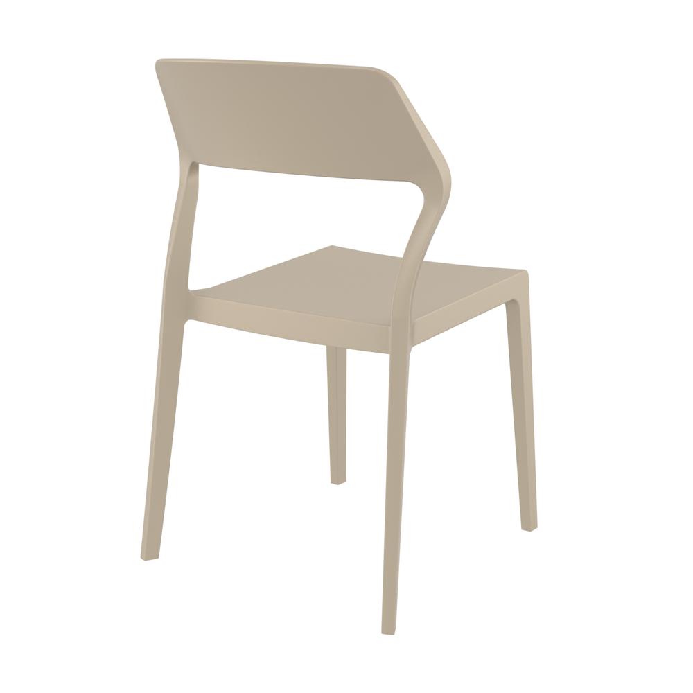 Snow Dining Chair Taupe, Set of 2. Picture 3