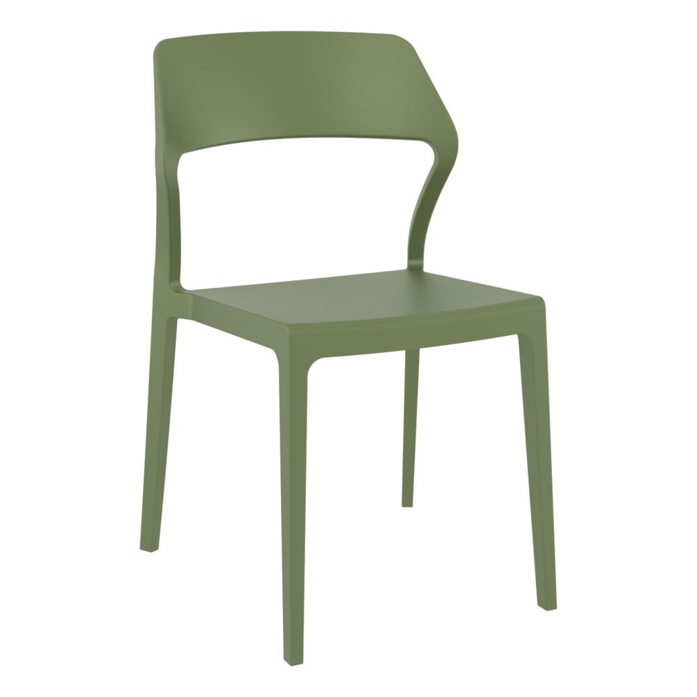 Snow Dining Chair Olive Green, Set of 2. Picture 1