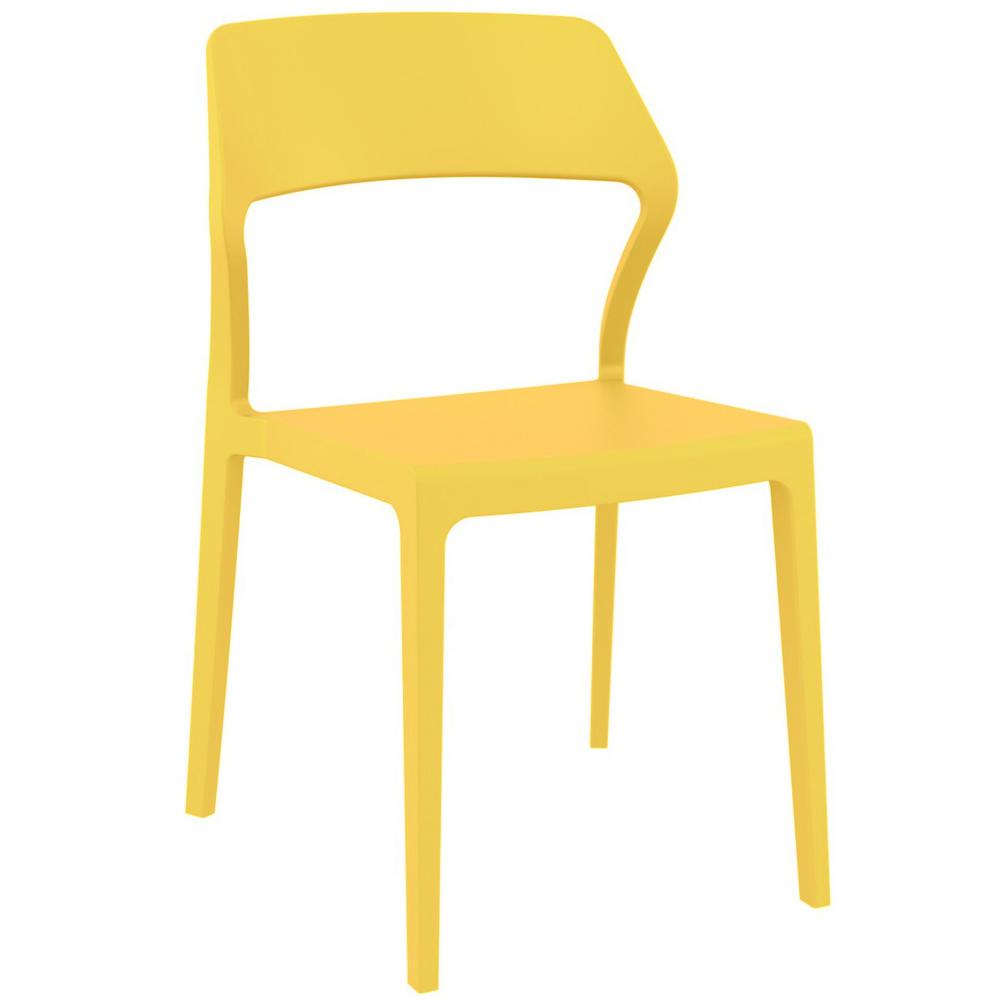 Snow Dining Chair Yellow, Set of 2. Picture 1