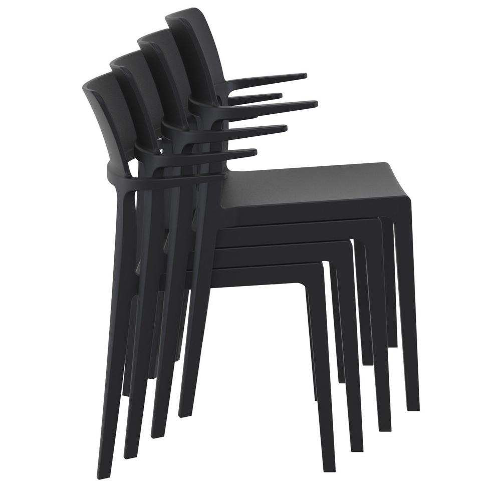 Plus Arm Chair Black, Set of 2. Picture 8