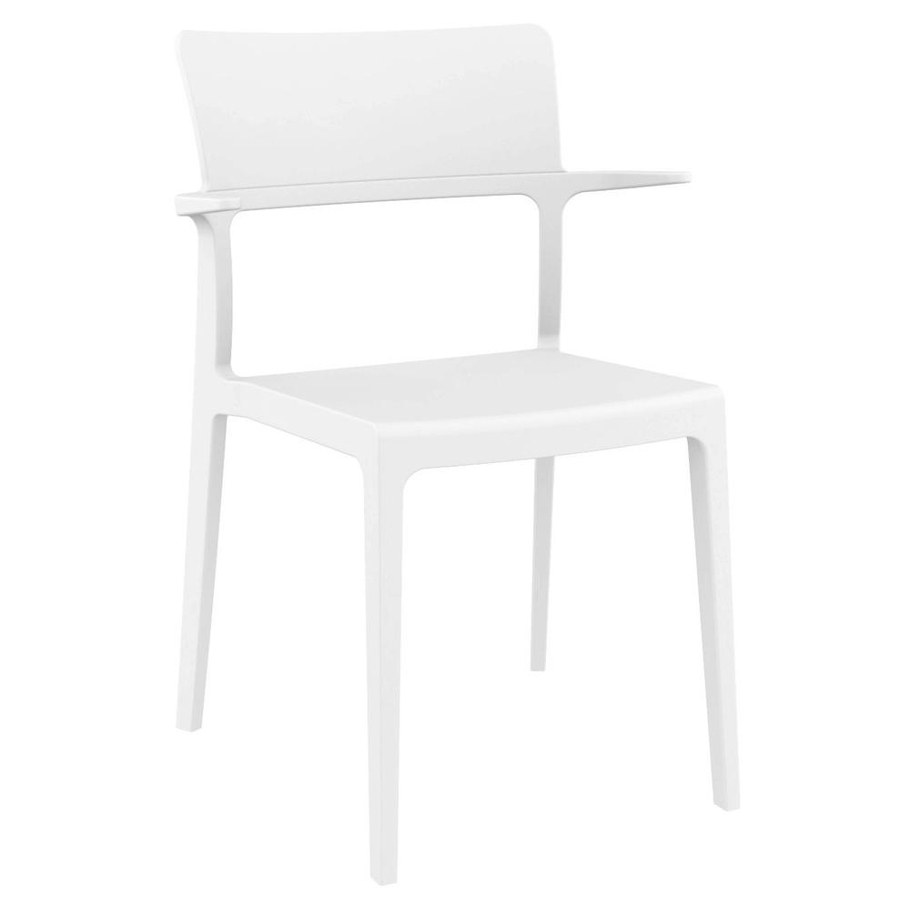 Plus Arm Chair White, Set of 2. Picture 1