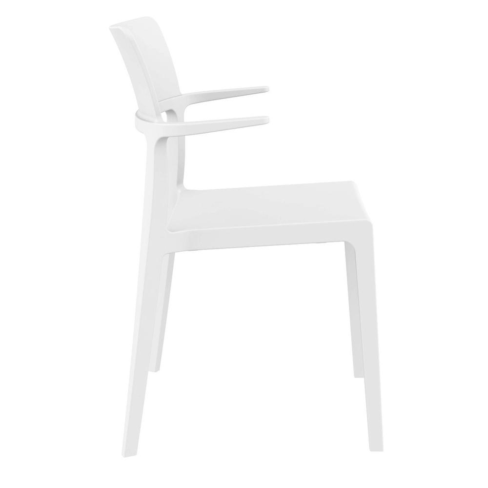 Plus Arm Chair White, Set of 2. Picture 4