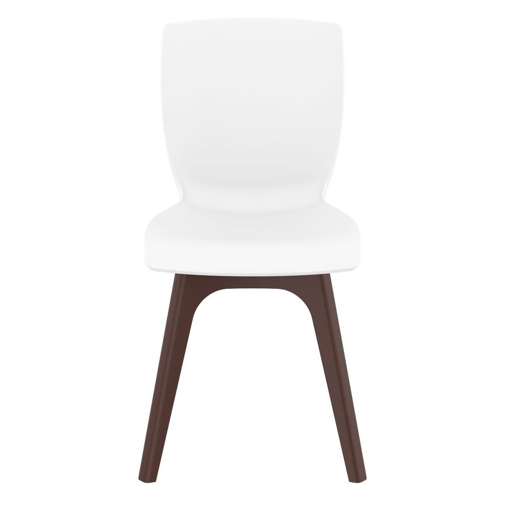 Mio PP Modern Chair Brown White, Set of 2. Picture 3