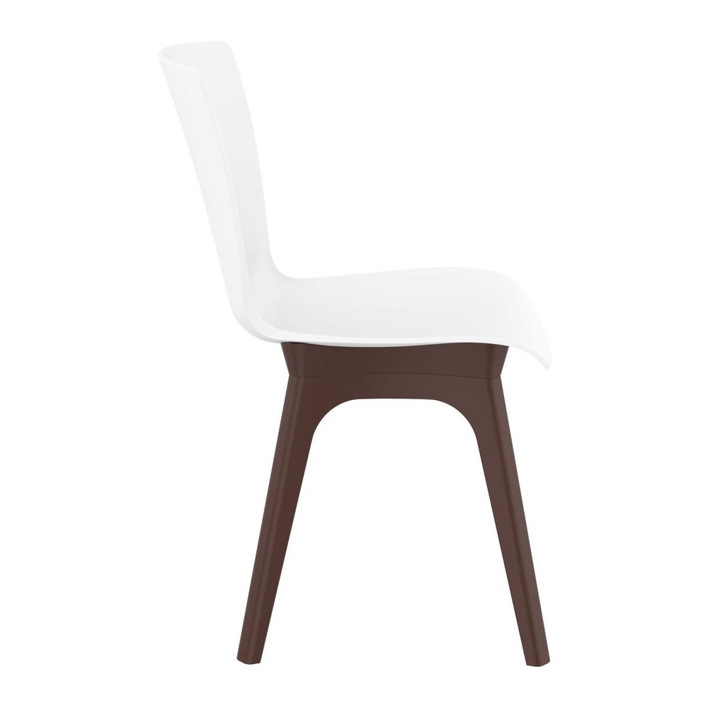 Mio PP Modern Chair Brown White, Set of 2. Picture 4