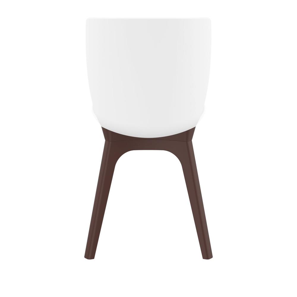 Mio PP Modern Chair Brown White, Set of 2. Picture 5