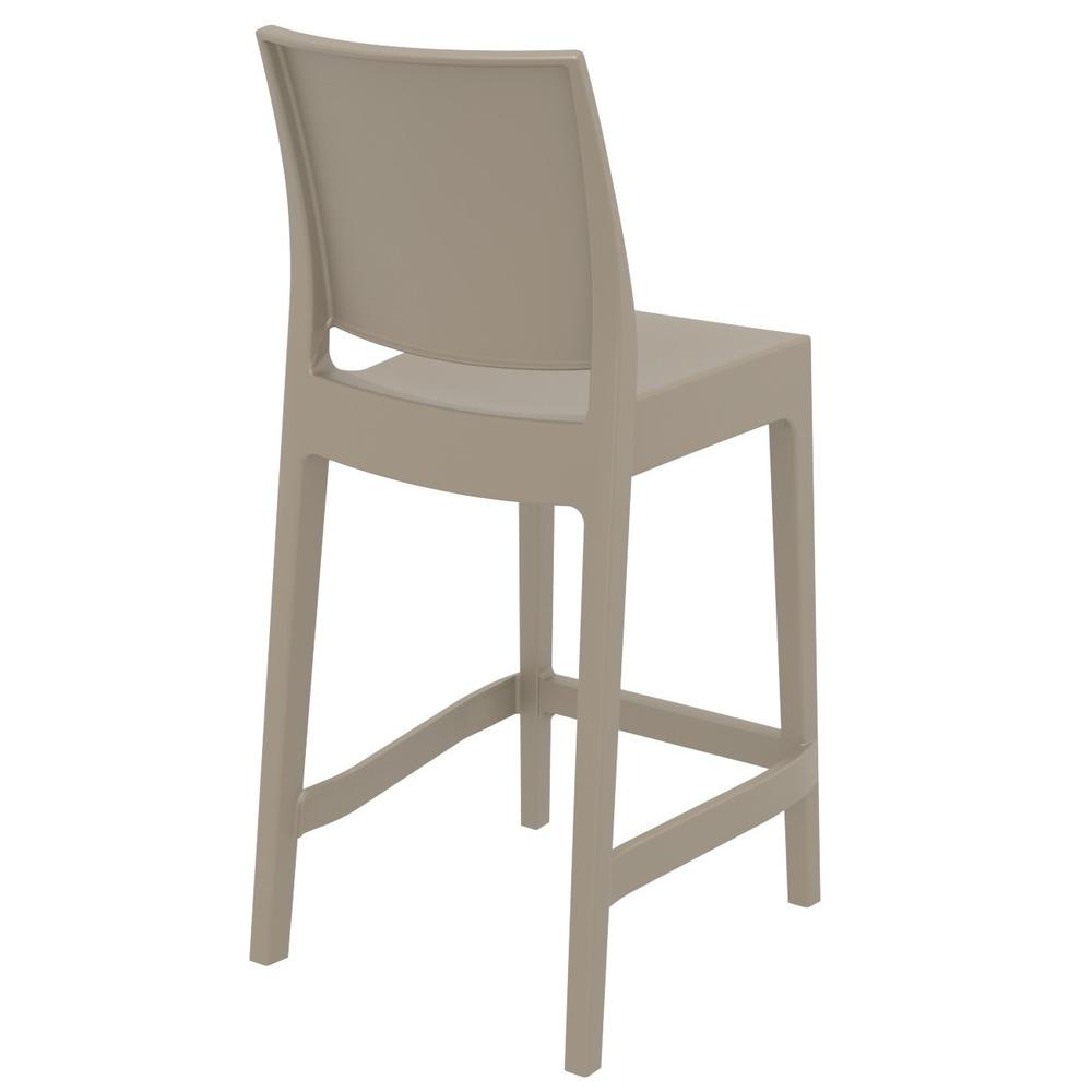 Maya Resin Counter Stool Taupe, Set of 2. Picture 3