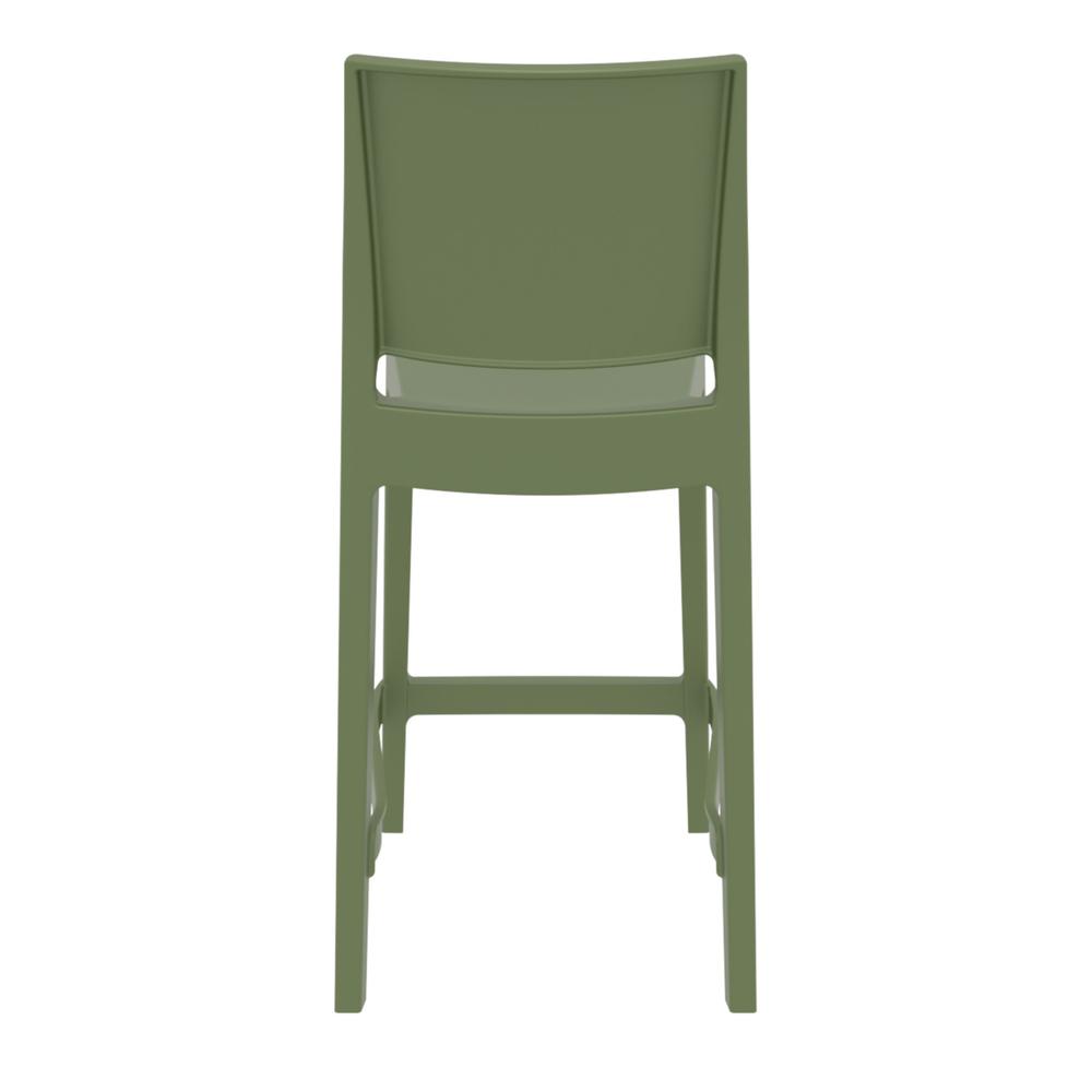 Maya Resin Counter Stool Olive Green, Set of 2. Picture 5