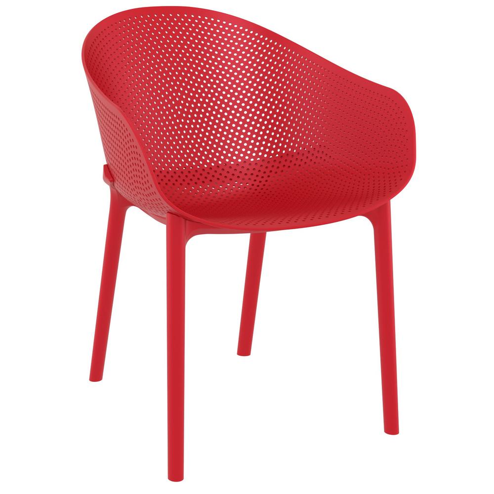 Sky Outdoor Dining Chair Red, set of 2. Picture 1