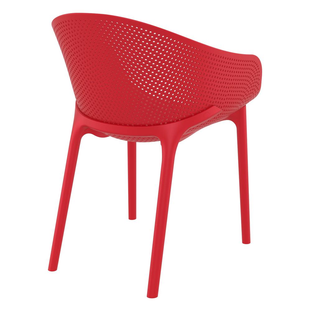 Sky Outdoor Dining Chair Red, set of 2. Picture 2